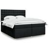 vidaXL Boxspring posteľ s matracom čierna 200x200 cm l&aacute;tka