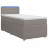 vidaXL Posteľ boxspring s matracom Sivohned&aacute; 80 x 200 cm L&aacute;tka