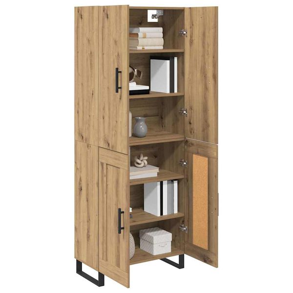 vidaXL Highboard 2 pcs Remeseln&yacute; dub 69,5 x 34 x 180 cm