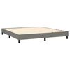 vidaXL Boxspring posteľ s matracom tmavosiv&aacute; 180x200 cm l&aacute;tka