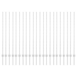 vidaXL Stĺp na plot. 22 pcs Strieborn&aacute; 180 cm Oceľ