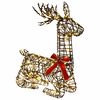 vidaXL 3D Vianočn&yacute; sob LOVIISA 140 LED Tepl&aacute; biela 55 x 22 x 63 cm