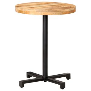 vidaXL Bistro stol&iacute;k okr&uacute;hly &Oslash;60x75 cm surov&eacute; mangovn&iacute;kov&eacute; drevo