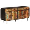 vidaXL Komoda 140x35x70 cm mas&iacute;vne recyklovan&eacute; drevo a kov
