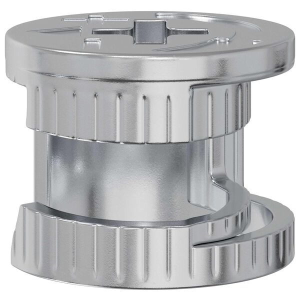 vidaXL Matice s kamlockom 12 pcs Strieborn&aacute; 15 x 11,5 mm Kov