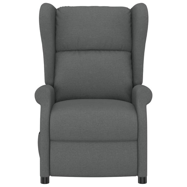 vidaXL Elektrick&eacute; skl&aacute;pacie kreslo u&scaron;iak, tmavosiv&eacute;, l&aacute;tka