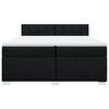 vidaXL Boxspring posteľ s matracom čierna 200x200 cm l&aacute;tka