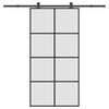 vidaXL Posuvn&eacute; dvere s kovan&iacute;m ESG sklo a hlin&iacute;k 102,5x205 cm