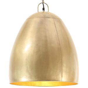 vidaXL Industri&aacute;lna z&aacute;vesn&aacute; lampa 25 W mosadzn&aacute; 42 cm okr&uacute;hla E27