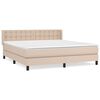 vidaXL Boxspring posteľ s matracom kapuč&iacute;nov&aacute; 160x200 cm umel&aacute; koža