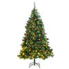 vidaXL Umel&yacute; v&yacute;klopn&yacute; vianočn&yacute; stromček s 300 LED 180 cm