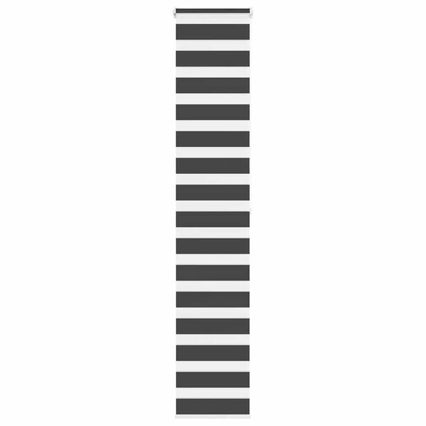 vidaXL Zebra roleta čierna 50x200 cm &scaron;&iacute;rka l&aacute;tky 45,9 cm polyester