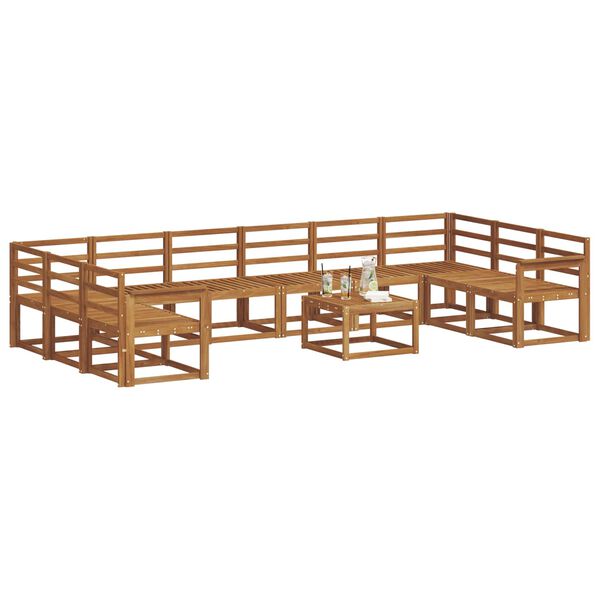 vidaXL Z&aacute;hradn&aacute; s&uacute;prava gaučov 11 pcs Pr&iacute;rodn&aacute; Pevn&eacute; ak&aacute;ciov&eacute; drevo