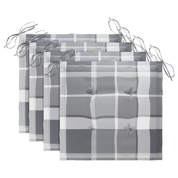 vidaXL Záhradné jedálenské stoličky s vankúšmi 3 ks akáciový masív