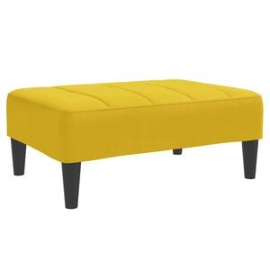 vidaXL Podnožka žlt&aacute; 77x55x31 cm zamat