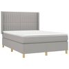 vidaXL Boxspring posteľ s matracom bledosiv&yacute; 140x190 cm l&aacute;tka