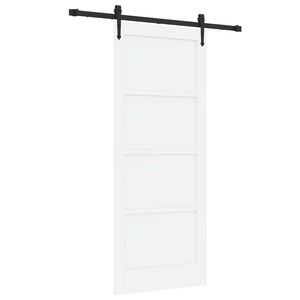 vidaXL Posuvn&eacute; dvere ORKDAL Biela 83 x 202 cm Borovicov&yacute; mas&iacute;v