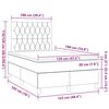 vidaXL Boxspring posteľ s matracom, tmavozelen&aacute; 120x190cm, zamat