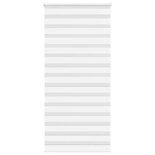 vidaXL Zebra roleta biela 95x200 cm šírka látky 90,9 cm polyester