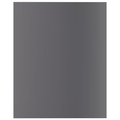 vidaXL Prídavné police 8 ks, lesklé sivé 40x50x1,5 cm, drevotrieska