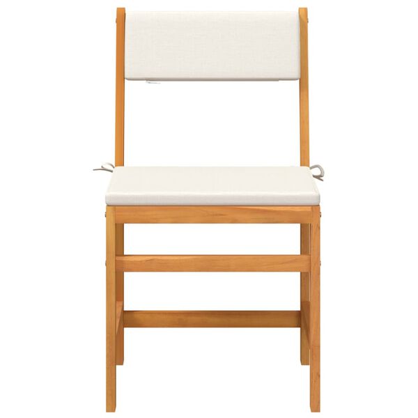 vidaXL 3-dielna balkónová súprava s vankúšmi akáciový masív