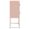 vidaXL Highboard Pink 68x39x107 cm Oceľ
