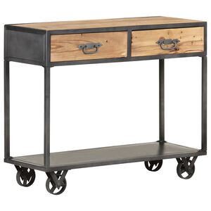 vidaXL Konzolov&yacute; stol&iacute;k 90x35x74 cm recyklovan&yacute; mas&iacute;v