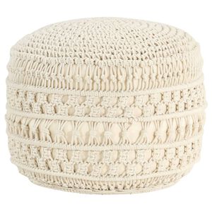 vidaXL Ručne vyroben&aacute; taburetka macrame 45x30 cm, bavlna