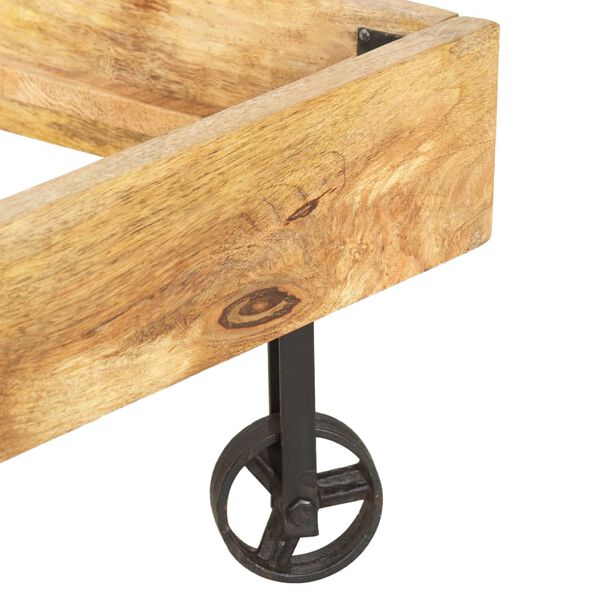 vidaXL Posteľný rám, mangový masív 180x200 cm