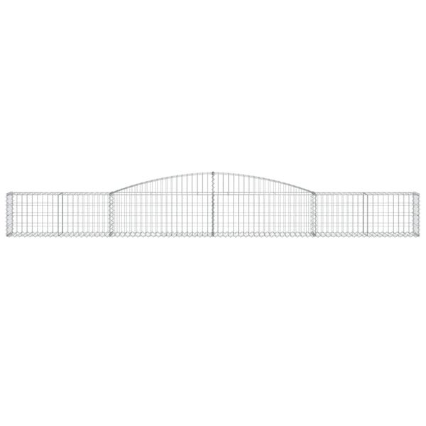 vidaXL Obl&uacute;kov&yacute; gabionov&yacute; k&ocirc;&scaron; 20 ks 400x30x40/60 cm pozinkovan&eacute; železo