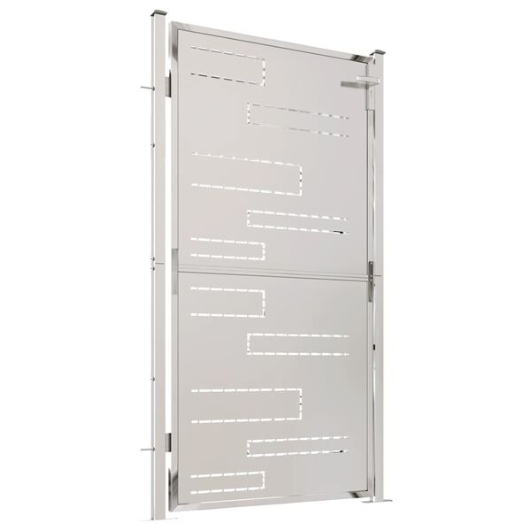 vidaXL Záhradná brána 100x175 cm nehrdzavejúca oceľ