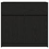 vidaXL Komoda so zásuvkou, dub čierny 80x34x76 cm, kompozitné drevo