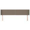 vidaXL Čelo postele so z&aacute;hybmi sivohned&yacute; 203x16x78/88 cm l&aacute;tka