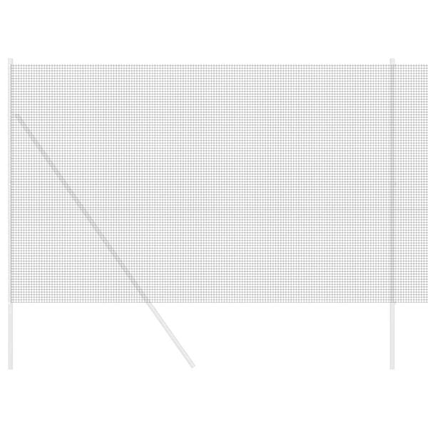 vidaXL Zvaren&yacute; dr&ocirc;ten&yacute; plot Siv&aacute; 1.5 x 10 m