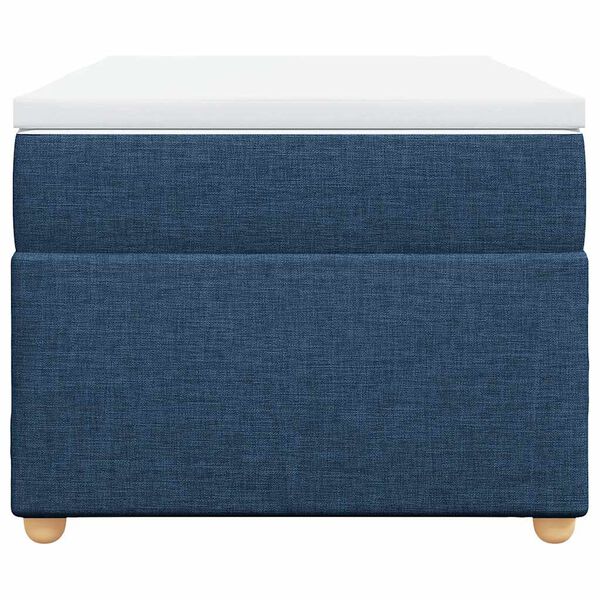 vidaXL Boxspring posteľ s matracom modr&aacute; 100x200 cm l&aacute;tka