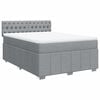 vidaXL Boxspring posteľ s matracom svetlosiv&aacute; 100x200 cm l&aacute;tka