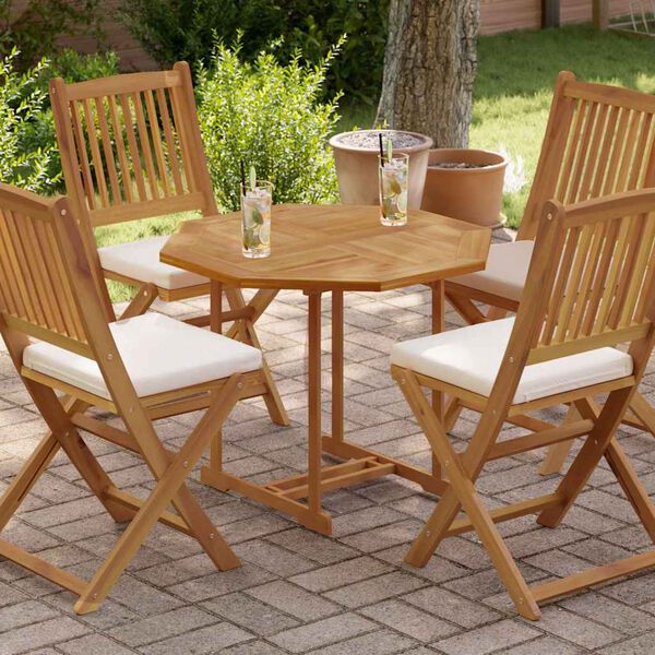 vidaXL Stolová doska 80x80x2,5 cm osemuholník masívne teakové drevo