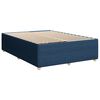 vidaXL Posteľn&yacute; r&aacute;m boxspring s matracom modr&yacute; 160x200 cm l&aacute;tka