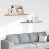 vidaXL Stenn&aacute; polica 2 pcs Hned&aacute; 115 x 9 x 3 cm Kompozitn&eacute; drevo