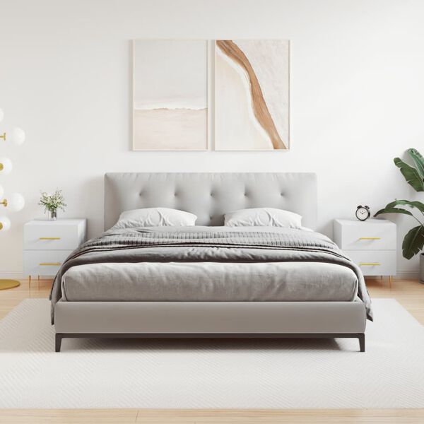 vidaXL Nočn&eacute; stol&iacute;ky 2 ks biele 40x35x47,5 cm kompozitn&eacute; drevo