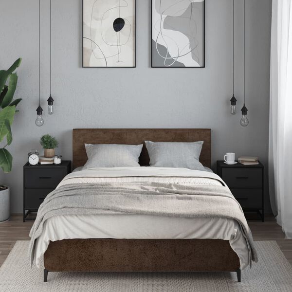 vidaXL Nočné stolíky 2 ks čierne 40x31x50 cm kompozitné drevo