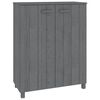 vidaXL Skrinka na top&aacute;nky HAMAR, tmavosiv&aacute; 85x40x108 cm, borovica