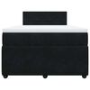 vidaXL Boxspring posteľ s matracom čierna 120x190 cm zamat