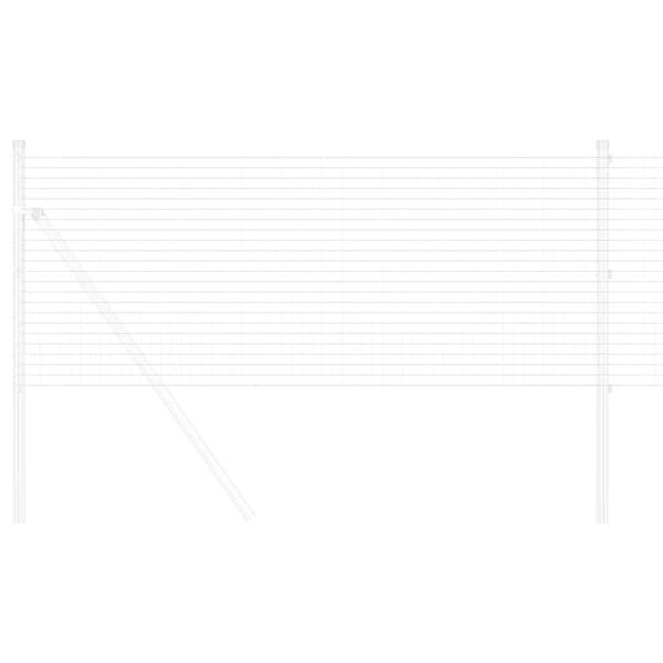 vidaXL Zvaren&yacute; dr&ocirc;ten&yacute; plot Strieborn&aacute; 0.6 x 25 m