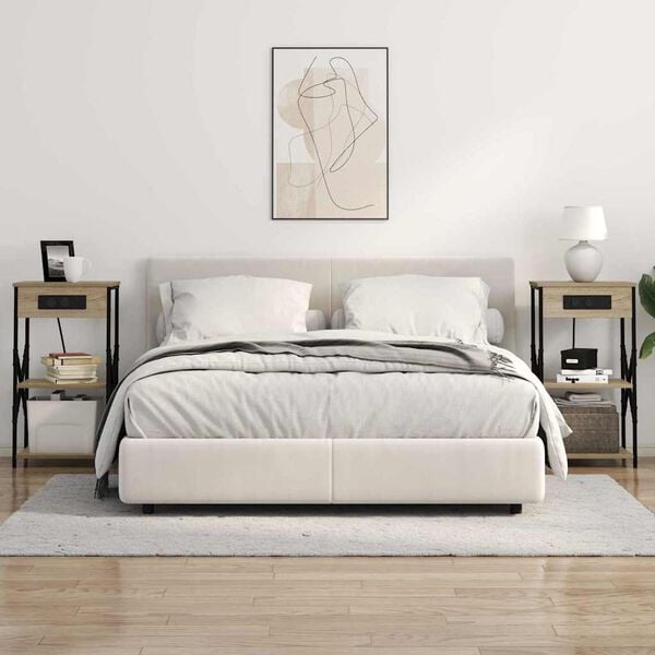 vidaXL Nočn&yacute; stol&iacute;k Sonoma dub 41 x 31 x 76 cm Kompozitn&eacute; drevo