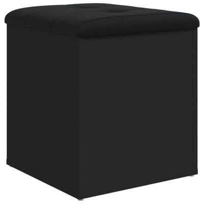 vidaXL Úložná lavička čierna 42x42x45 cm kompozitné drevo