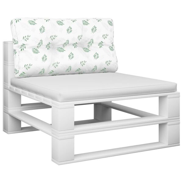 vidaXL Podu&scaron;ka na paletov&uacute; pohovku vzor listov 80x40x12 cm l&aacute;tka