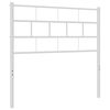 vidaXL Kovov&eacute; n&aacute;hradn&eacute; čelo postele biele 90 cm