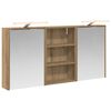 vidaXL Set kabinetov do k&uacute;peľne s poličkou 3 pcs 126 x 16 x 62.5 cm