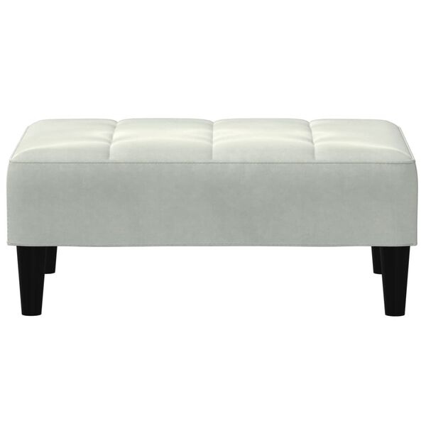 vidaXL Podnožka bledosiv&aacute; 77x55x31 cm zamat